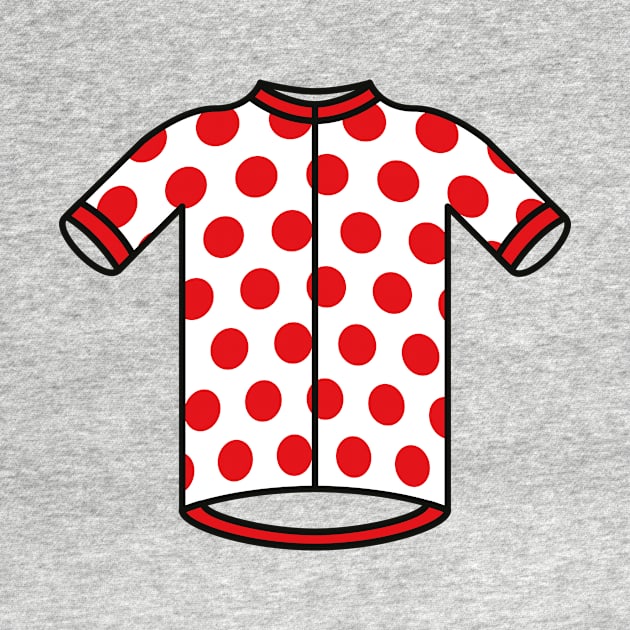 Polka Dot Climbers Cycling Jersey Pattern by Radradrad